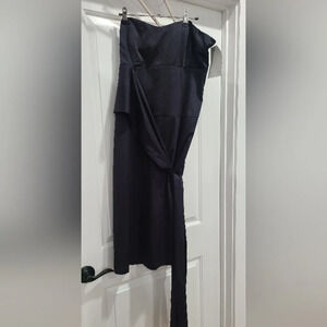 Ivanka Trump Chastian Strapless Formal Dress with Front Sash Bow Size 16 NWT